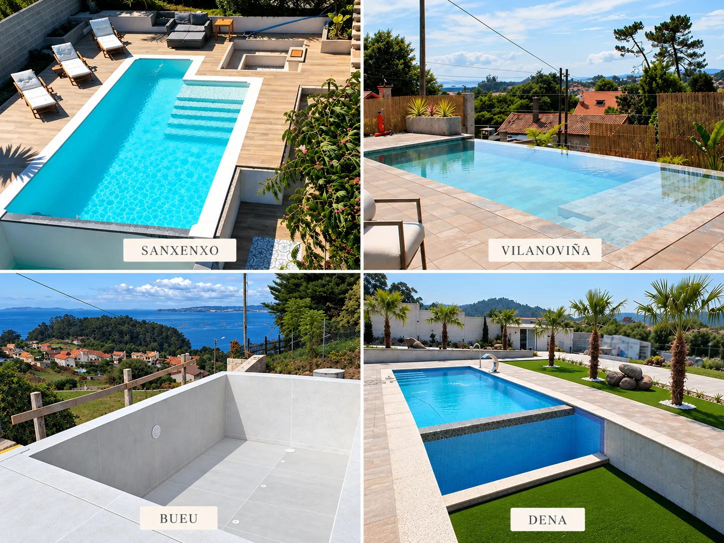 Piscinas desbordantes: cuando el agua se une al paisaje