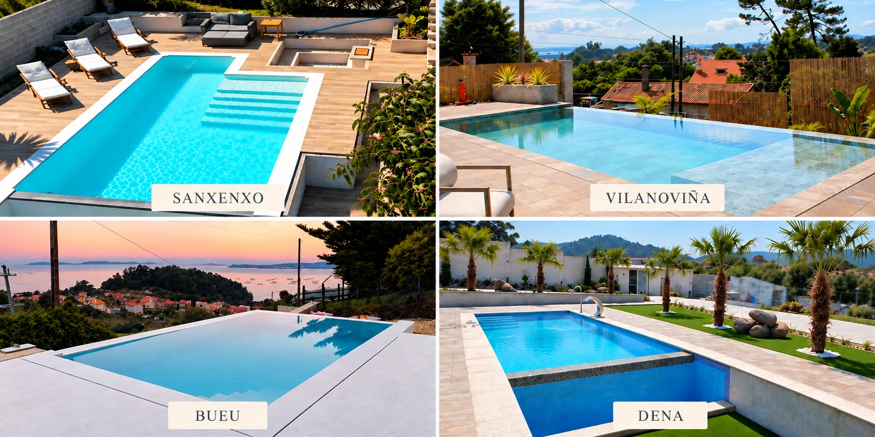 Piscinas desbordantes: cuando el agua se une al paisaje