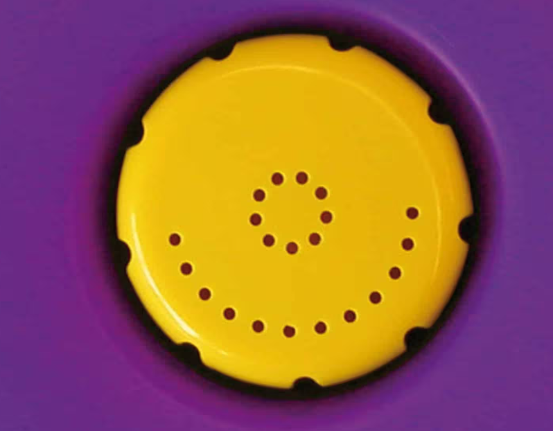 Fuente de agua en forma de flor