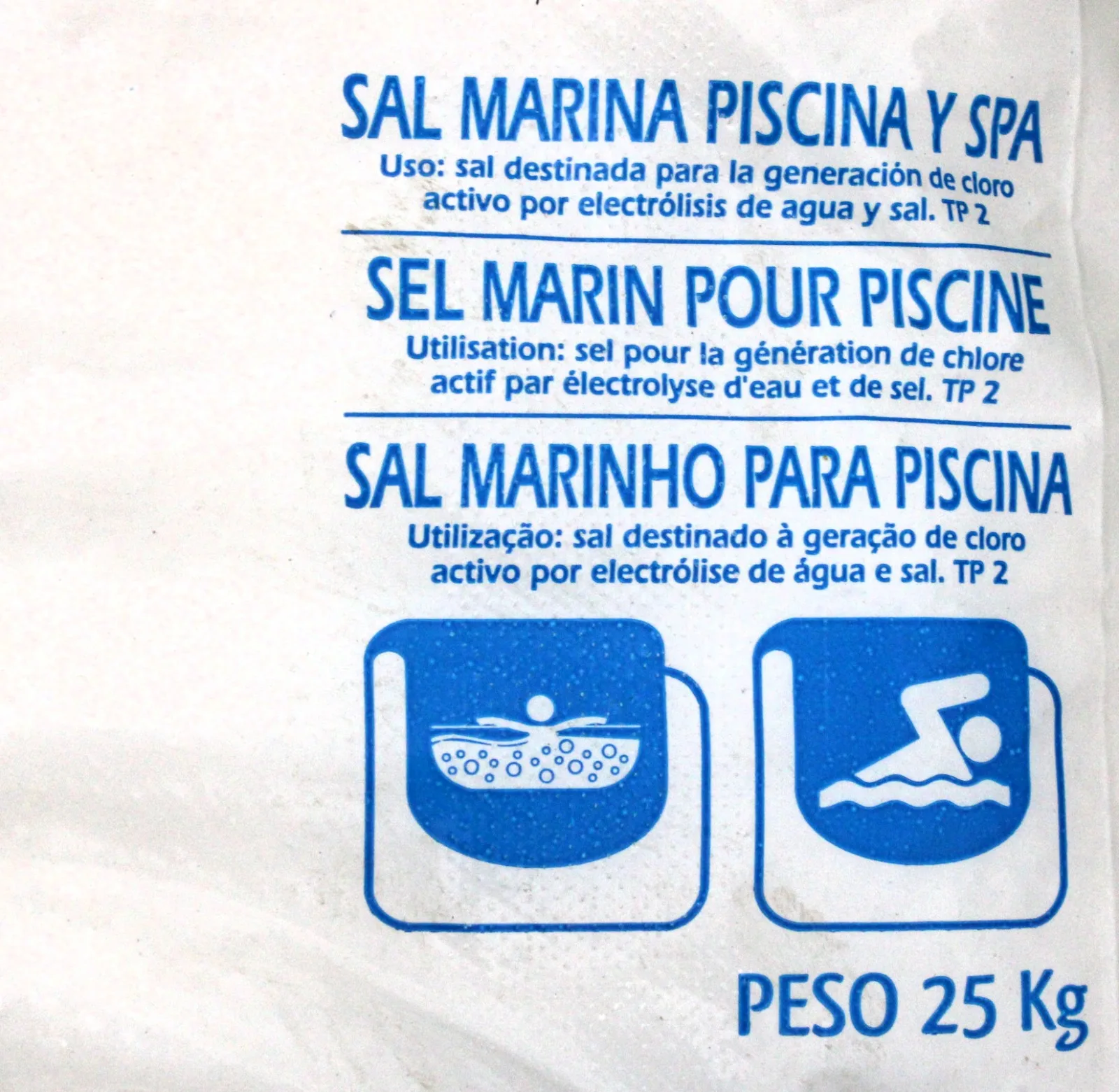 Sal marina para piscina y SPA