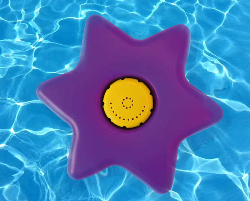 Fuente de agua en forma de flor